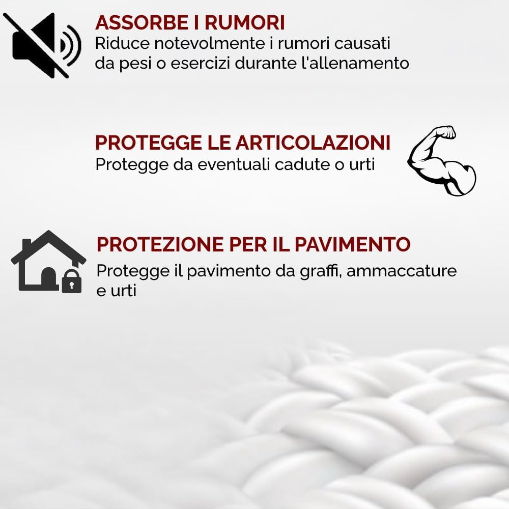 TAPPETO GOMMATO FITNESS 60 X 60 CM AD INCASTRO PUZZLE PAVIMENTO PALESTRA MATERASSINO ANTISCIVOLO TATAMI KARATE PAVIMENTO COMPONIBILE