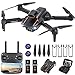 Produktbild Drohne mit Kamera 4K, GuKKK Mini mit 2 Kameras HD, Faltbare Live Übertragung, Elektrisch Verstellbarer mit 2 Batterien,RC Drones WiFi FPV Quadcopter für Anfänger