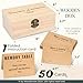 Woodamore Share A Memory Card for Celebration Of Life Ideas - 50 Pcs Funeral Memorial Cards, Favorite Memory Box for Graduation Wedding, Funeral Keepsake for Celebration Of Life Decorations