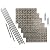 FASÄDE Lotus Decorative Vinyl Backsplash 15 sq ft Kit in Brushed Nickel