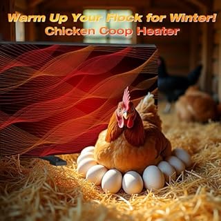 H&G lifestyles Chicken Coop Heater for Winter, Poultry Cozy Coop, Radiant Heater for Chick, Energy Efficient Design, Safer Than Heat Lamp, 120W