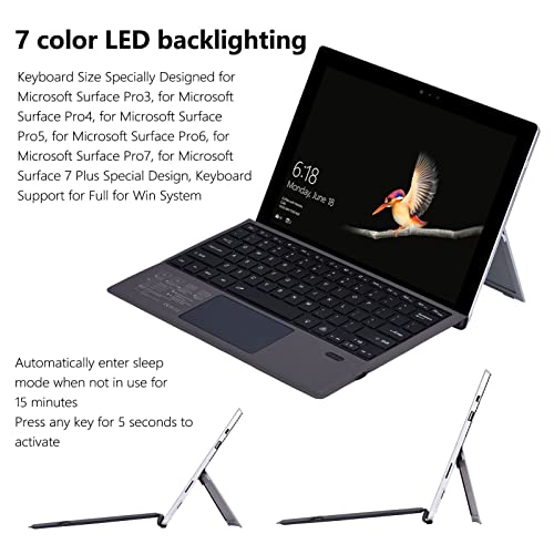 Teclado inalámbrico recargable para escribir rápido en la tableta sin usar ratón 7