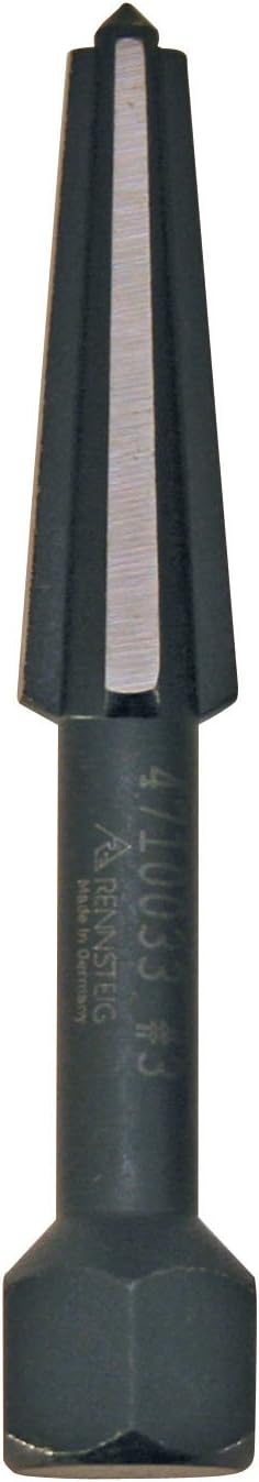 KNIPEX Tools Rennsteig 9R 471 003 3 Screw Extractor Double Edge, Size 3, Black