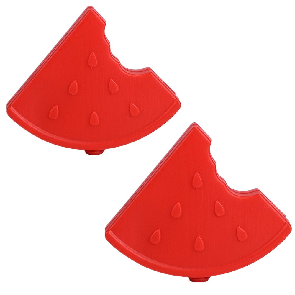 TRIXES 2PC Watermelon Novelty Freezer Blocks - Mini Watermelon Ice Blocks - Perfect for Lunch Boxes and Picnics