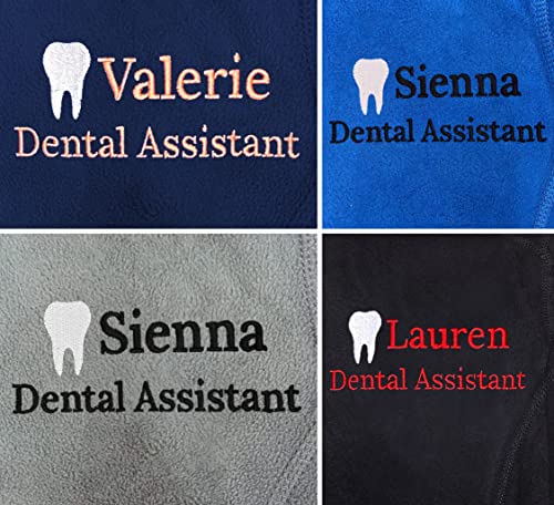 NACRE APPAREL Custom Dental Jacket for Women Personalized Embroidered Lightweight Dental Assistant Jacket4