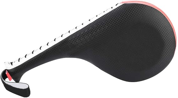 Taekwondo Kick Pad, High Dense Sponge Double Clapper Kicking Pad Striking Pad TKD Kicking Targets Training Paddles with Wrist Strap for Karate Taekwondo Kickboxing Training
