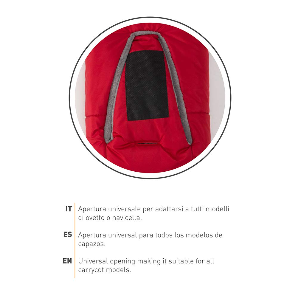 Nuvita 9205 Ovetto Cuccioli - Sacco Termico Universale Per Tutti i Tipi di Ovetto, Navicelle e Seggiolini Auto. Ideale per neonati, bimbi e bambini (Pink Rabbit - Beige)