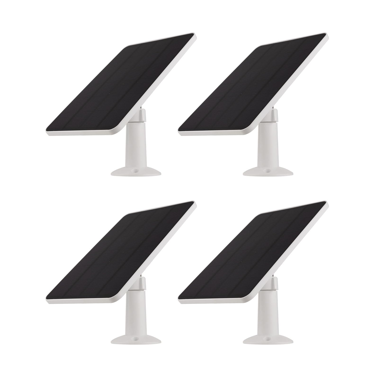 Dilwe Solarladegerät Passend für Arlo Pro 6, Monokristallines Solarladegerät für Außenkameras, 4 Stück, 6 V, 5 W, IP65, mit 9,8 Fuß Langem Kabel für Arlo Pro XL-Überwachungskameras