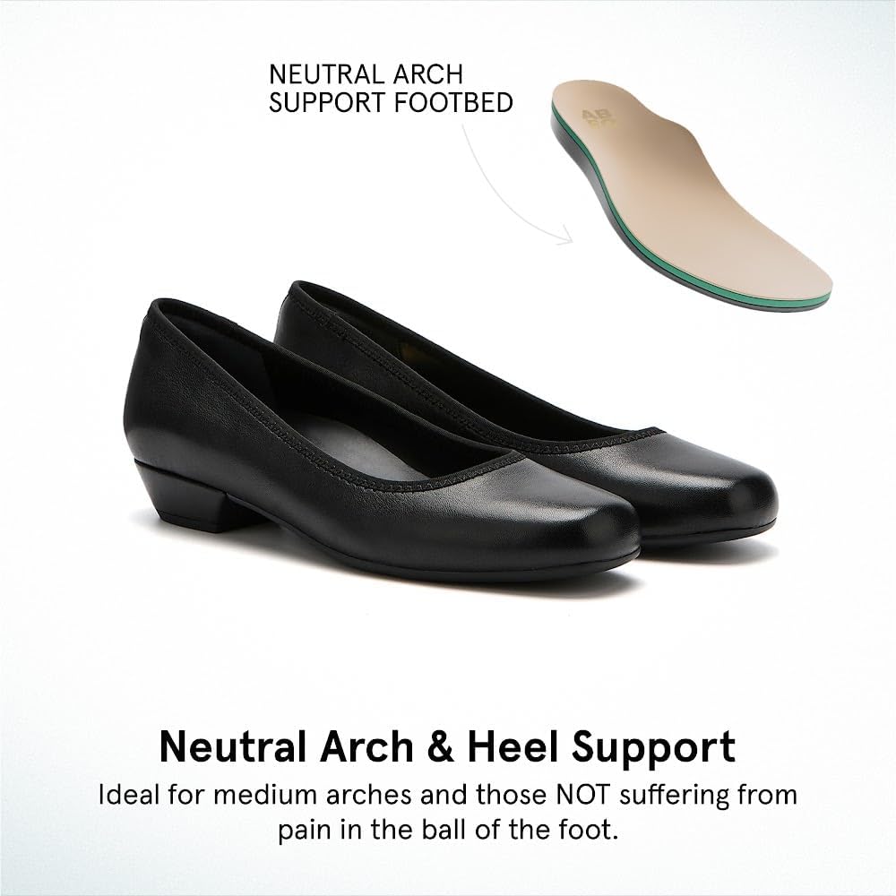 ABEO Via Pump Black Leather, 7 Medium