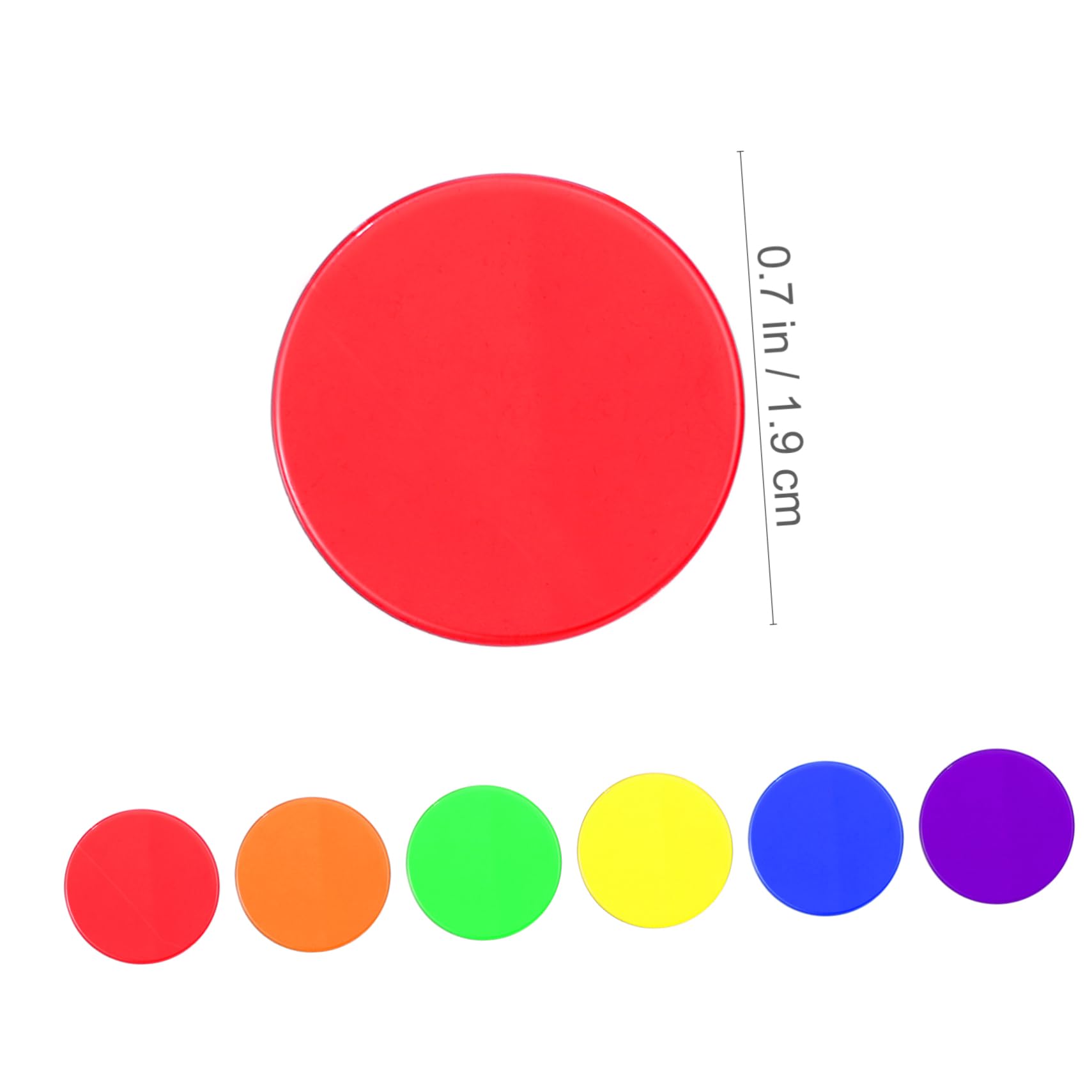 ibasenice Round Plastic Bingo Chips 300pcs Tokens Creative Game Markers Mahjong Poker Tokens Set