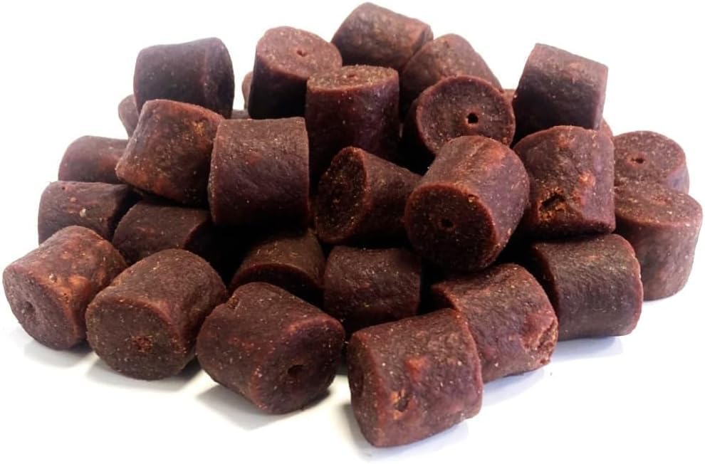 MALTBYS' STORES 1904 LTD Drilled Halibut Pellets Red 20mm 200g Fishing Bait SLCB