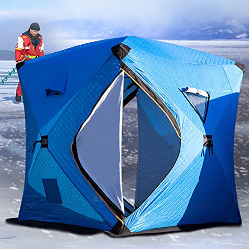 Tente de camping en coton pour pêcher à 4 sous la neige