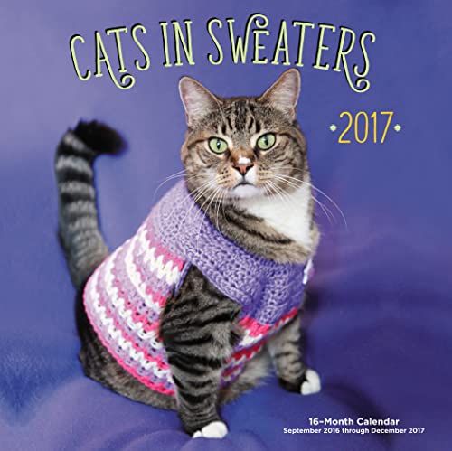 Cats in Sweaters Mini 2017: 16-Month Calendar September 2016 through December 2017