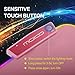 MoKo RGB Lightning Female to USB C Male Adapter, 2 Pack USB-C Male to Lightning Female Adapter for iPhone 15/15 Pro/15 Pro Max, iPad Pro/Air,Fast Charging/Data Transfer, Not for Audio/OTG,Cherry Pink