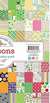 DOODLEBUG 5719 Değerli Kart Stoğu Kiti 12X12, 50 Yaprak