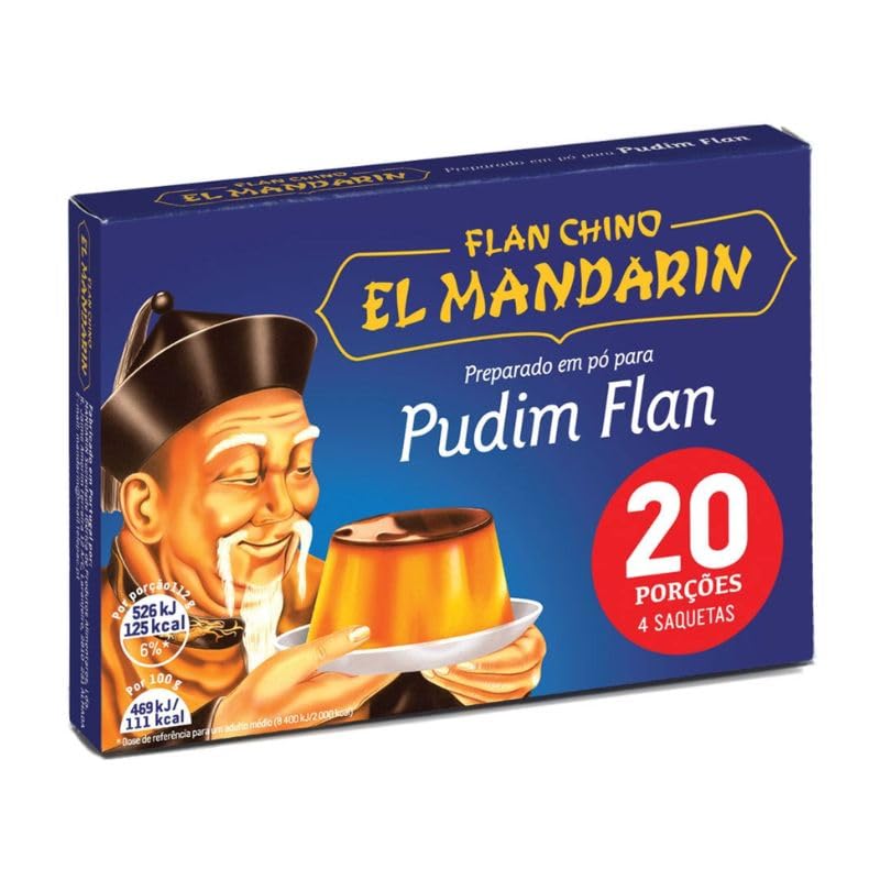El Mandarin - Pudim Flan - Flan Chino - 20 Porcoes
