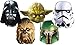 Produktbild star Wars 1D Masken aus Carton Im Fünferpack - Darth Vader-Yoda - Chewbacca- Stormtrooper and Boba Fett