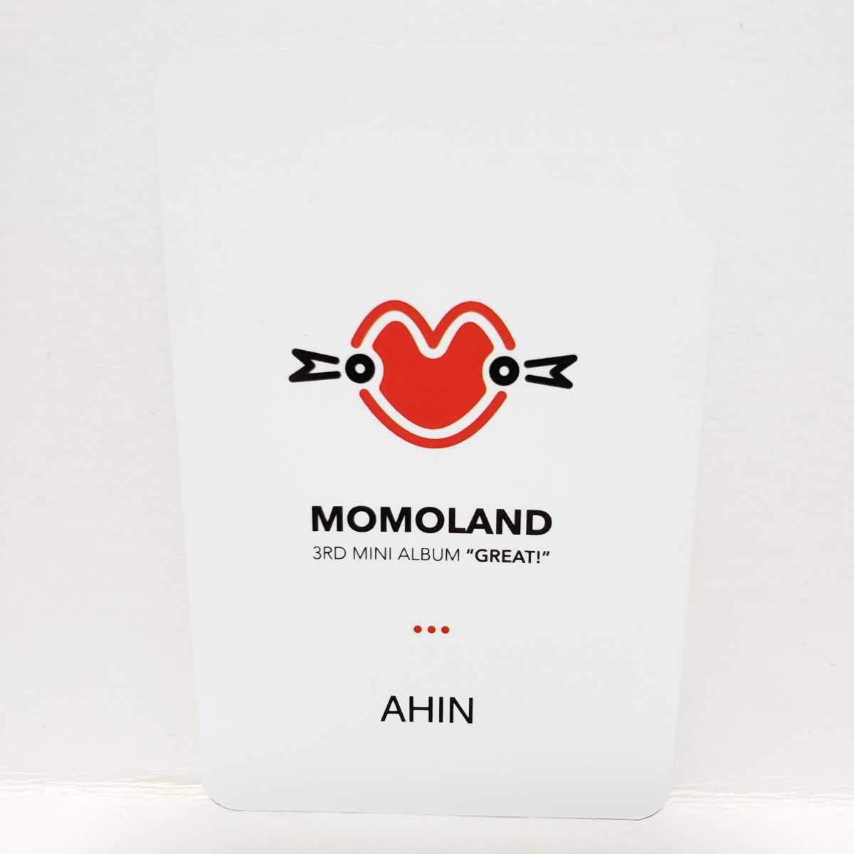 Amazon.co.jp: MOMOLAND韓国盤 GREAT トレカアイン AHIN モモランド