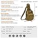 IDOGEAR Tactical Sling Bag Pack Small EDC Molle Assault Military Army Shoulder Backpack(A: Coyote Brown)