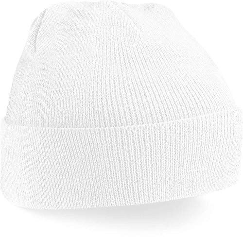 Beechfield Mütze mit Krempe Baseball Cap Gr. One Size, weiß