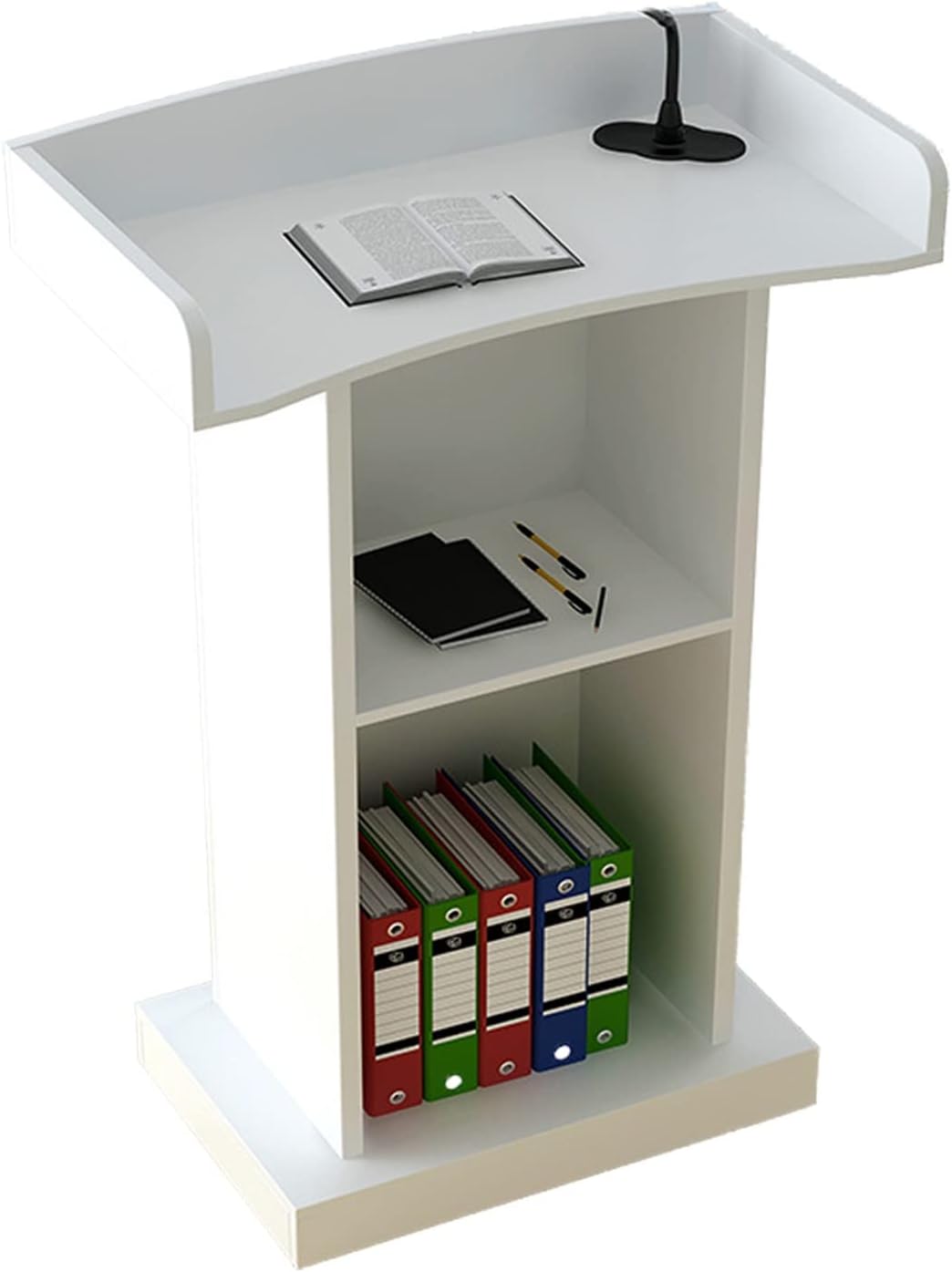 ZEELYDE Lectern Podium Stand,Podium Wood Stand, Floor