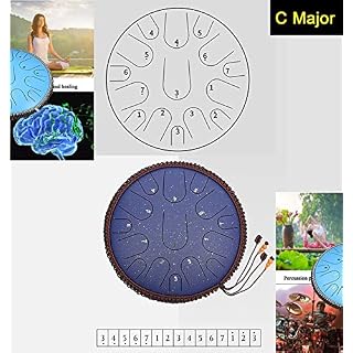 HEcSHENG 15 Notes Tambour De Langue en Acier 14 Pouces Tambour Harmonique Handpan Tambour De Réservoir Harmonique… - Les Beatles, Paul McCartney, John Lennon, RIngo Starr, George Harrison HEcSHENG 15 Notes Tambour De Langue en Acier 14 Pouces Tambour Harmonique Handpan Tambour De Réservoir Harmonique… – Image 4