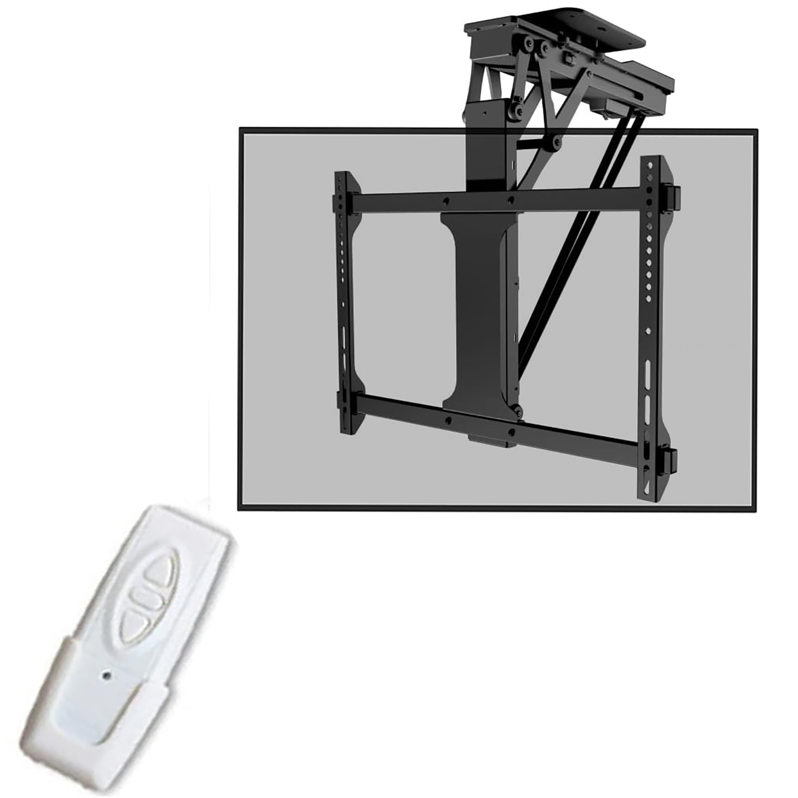Support TV plafond inclinable de 32 à 75 pouces avec inclinaison réglable