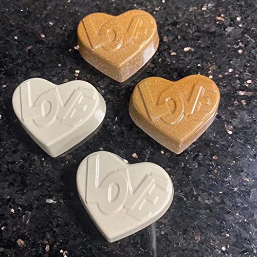 Greyas Cm 3841 Louis Amado Clear Polycarbonate Chocolate Mold Candy Mould With 24 Love-Heart Cavities, Each 38Mm X 32Mm X 11.4Mm High #TOP5