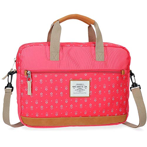Preisvergleich Produktbild Pepe Jeans Carola Schulrucksack, 38 cm, 6.38 liters, Rot (Rojo)