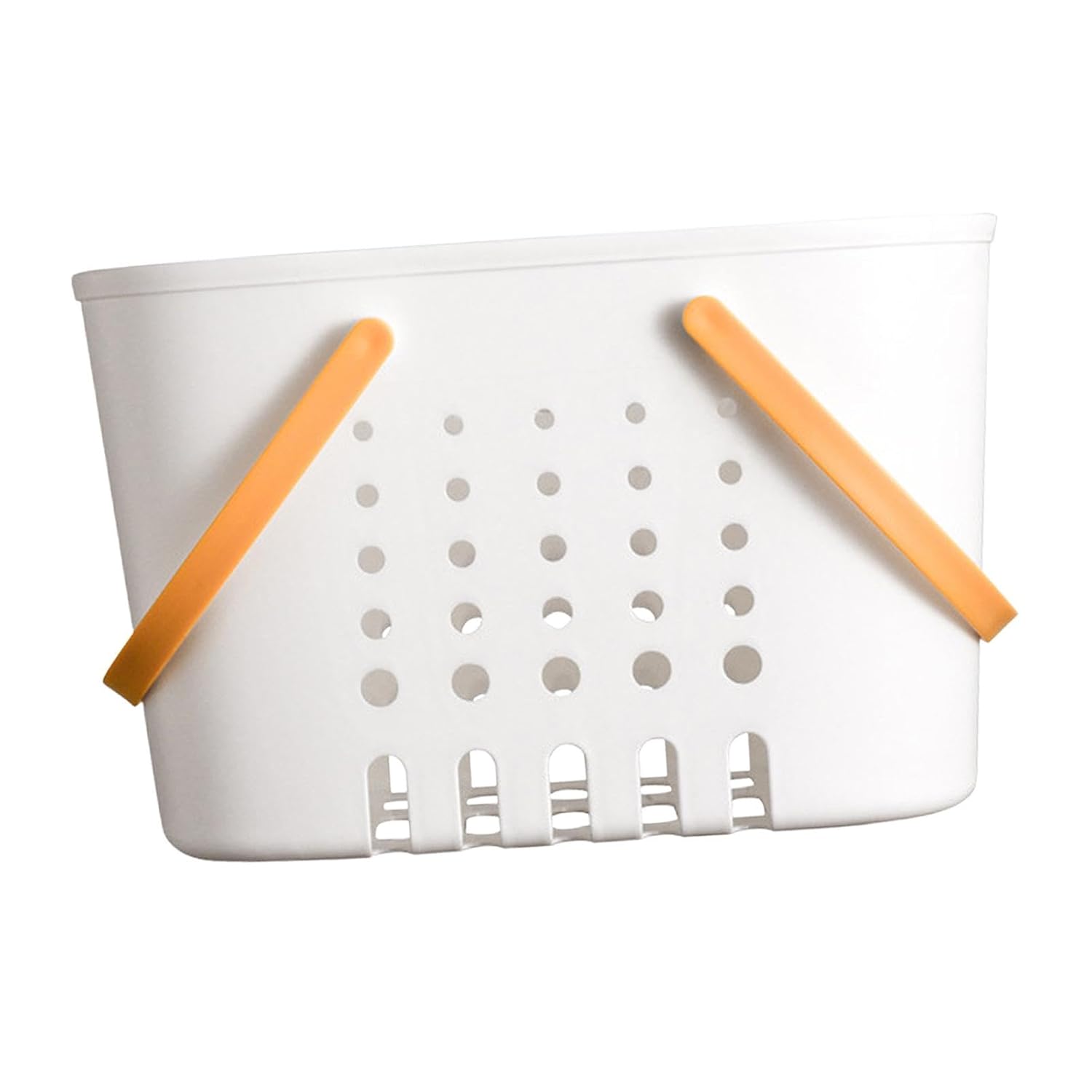 Generic 1Pcs Bathroom Shower Caddy Hollow Basket with Handle Drainage Cleaning Supplies Organizer Durable Ventilated for Sorting Project