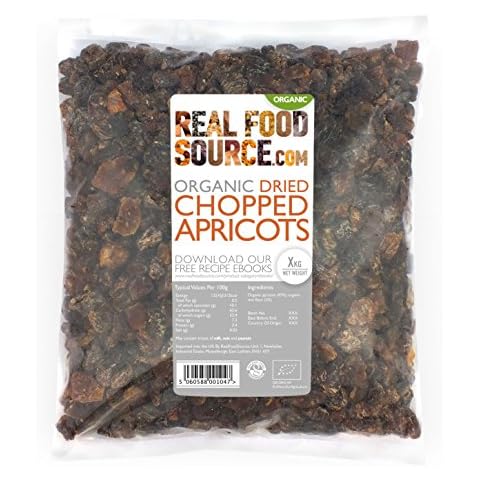 RealFoodSource Organic Dried Chopped Apricots 1KG Cover
