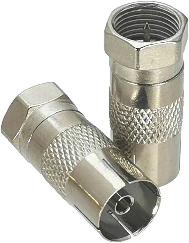 1Pcs F TV to N/UHF SO239 PL259 BNC PAL DVB-T Male Plugs & Female Jack Coaxial Adapter Connector(F F to IEC F)