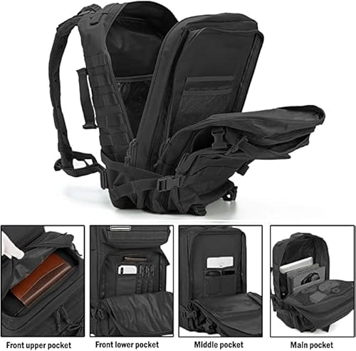Mochilas Táticas Militares 3 Dias Bolsa de Inseto Exército 45L Mochila de Grande Capacidade para Cam