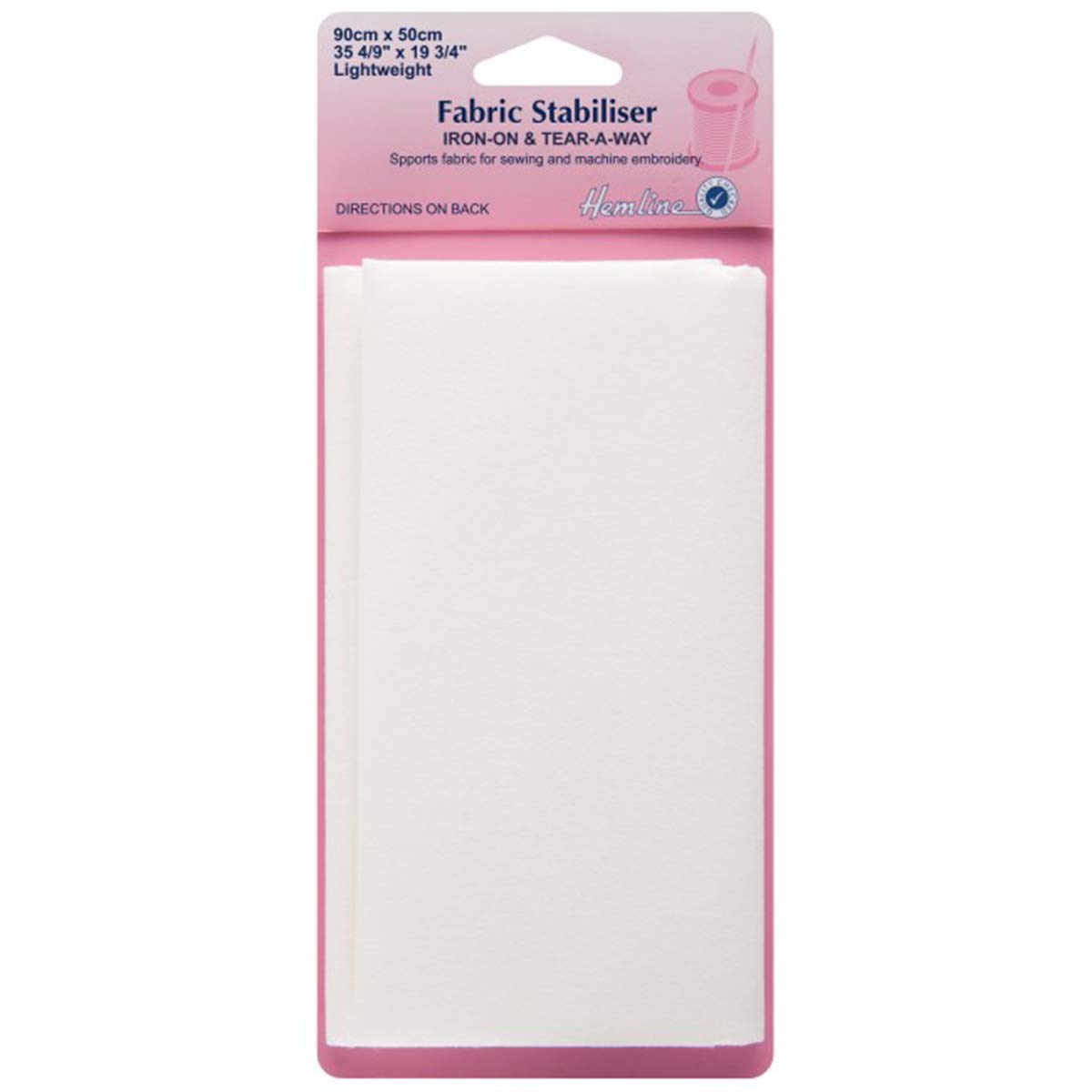 Hemline H841 | Lightweight Fusible Fabric Stabiliser 90x50cm
