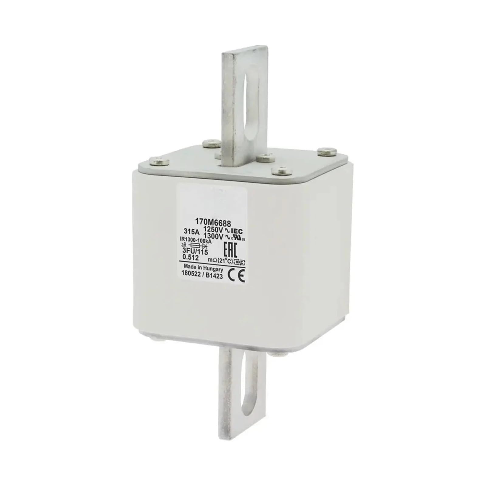 Fusible 170M6688 à 170M6691 pour protection de convertisseur de puissance