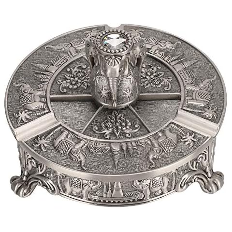 Vintage Windproof Elephant Ashtray Holder Cover