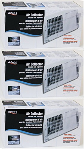 3-Pack Bundle - Deflecto Wall Register Air Deflector