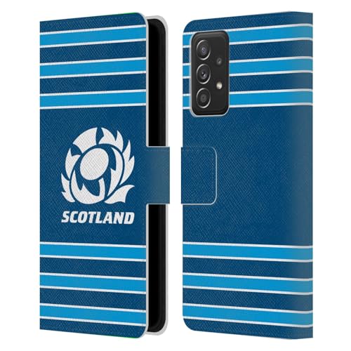 Étui Galaxy A53 5G Scotland Rugby portefeuille en cuir protection téléphone