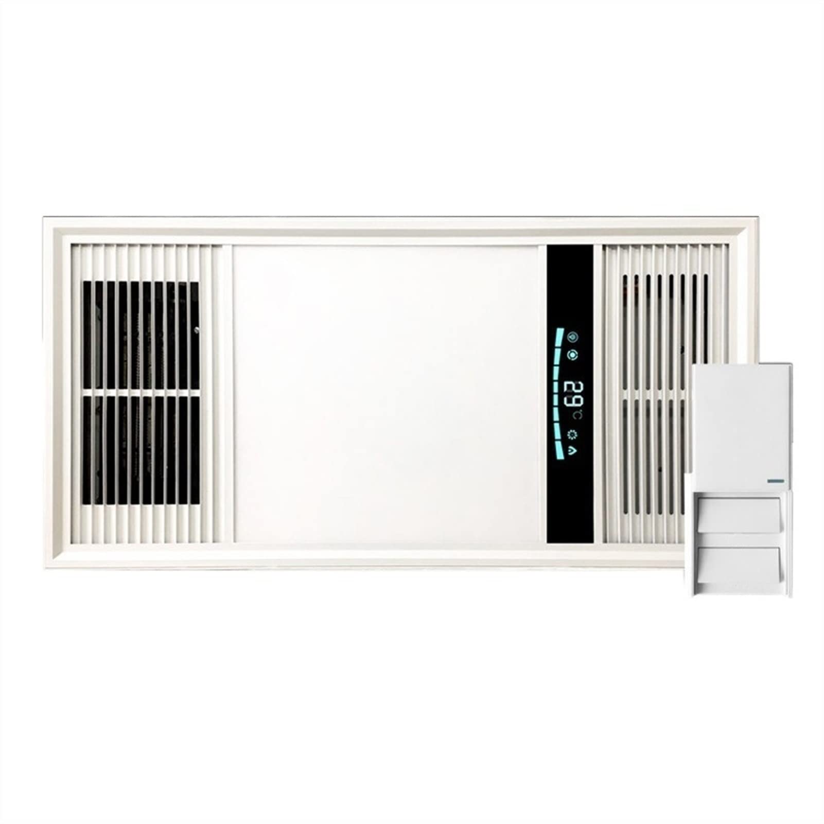 Hawkrown 2-in-1 Bathroom Exhaust Fan With LED Light – 140 CFM, Ultra Quiet 1.0 Sone, Easy Ceiling Install (10 Inch, Remote Control)