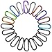 Gimars Improved Durable 2 Inch X 20 Pcs Small Mini Carabiner Clips Assorted Colors D Shape Spring-Loaded Gate Aluminum Carabiner Keychain for Home, Camping, Hiking, Fishing, Bottle, Backpack