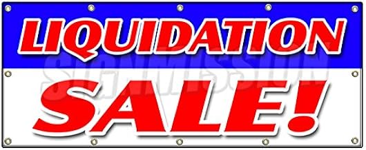 48"x120" Liquidation Sale Banner Sign 50% Closing Lease Bankrupt Moving Must go