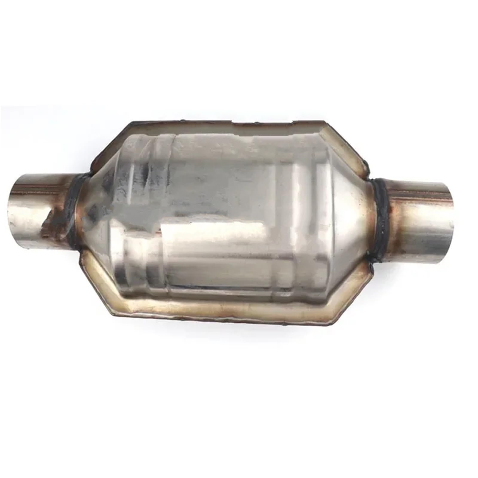 Catalizador Ajuste para convertidor catalítico universal, silenciador de sustrato cerámico de 400 celdas, redondo de acero inoxidable.(2.25 inch)