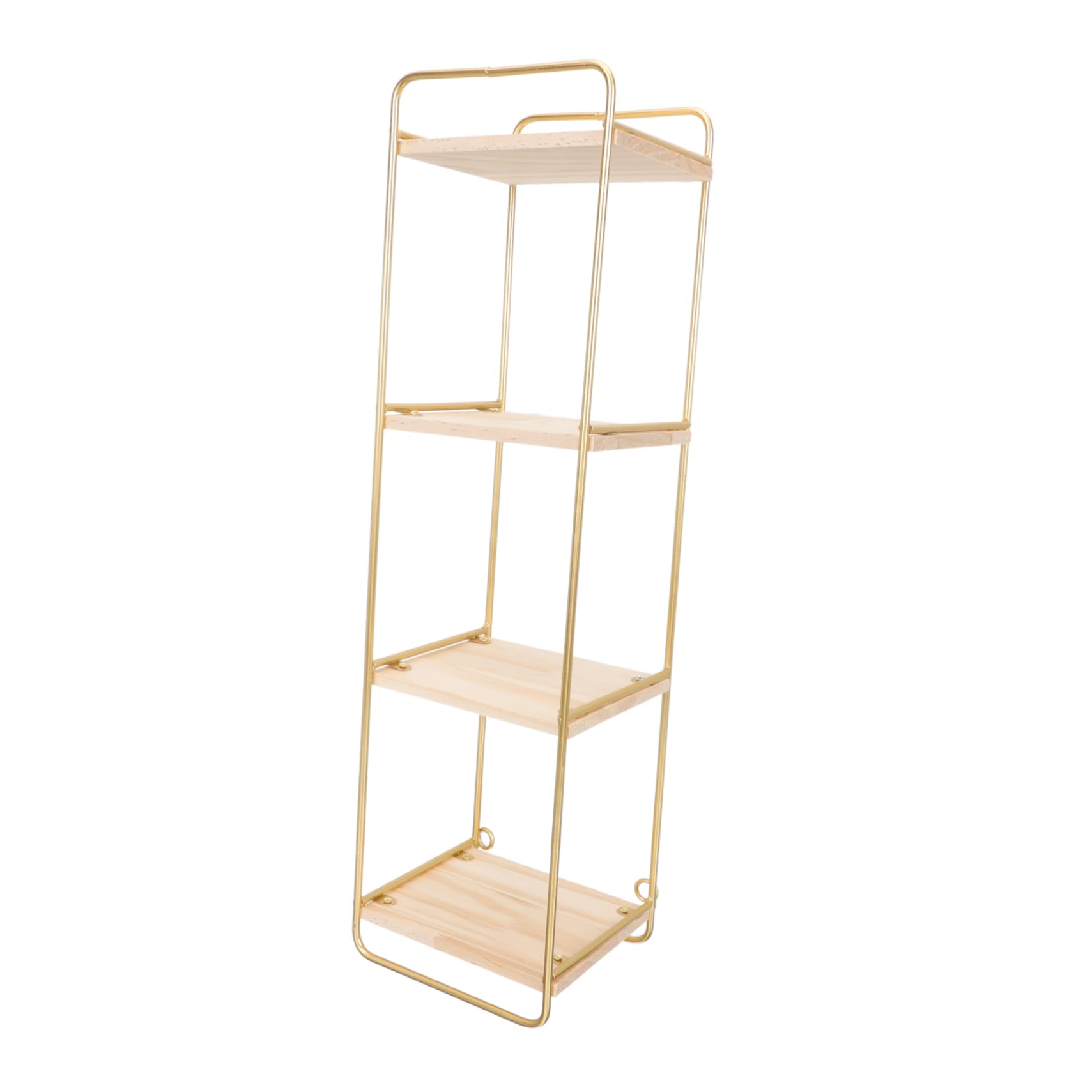 PULaif Floating Shelves for Wall, Gold Multi-layer Wall Shelf Wall Mounted Storage Display Bookshelf For Home 49x13.5x12cm