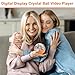Crystal HD Digital Player, Video Sphere, Compact Design with Sturdy Build, Creative Gear with Celebration Birthday Wedding Night, Stylish Tool for Party, Christmas Supply for Memory Balls and Indoor