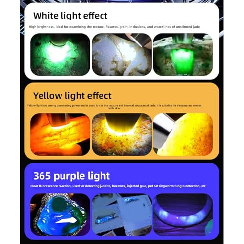 Lampe d'évaluation Cosiki triple source pour révéler le jade - 6
