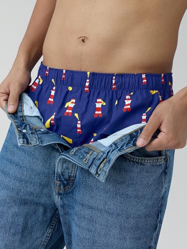Image of XYXX Men's Remix Regular Fit Cotton Printed Boxer with Dual Pocket & No Marks Waistband (Pack of 2)
