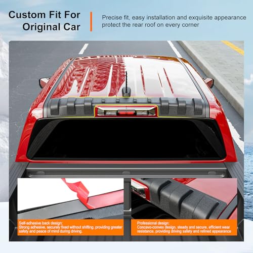 Image of powoq Rear Roof Protector Compatible with 2023-2026 Chevy Colorado GMC Canyon Truck Cab Roof Protector Replacement for 2023-2026 Chevy Colorado Accessories