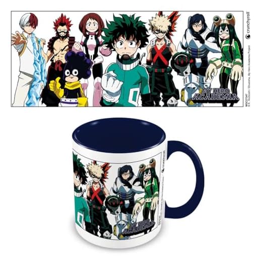 XGAGHB My Hero Academia - Taza de cerámica de 325 ml en caja de regalo, diseño de héroe de la academia de My Hero Academia Merch, producto oficial