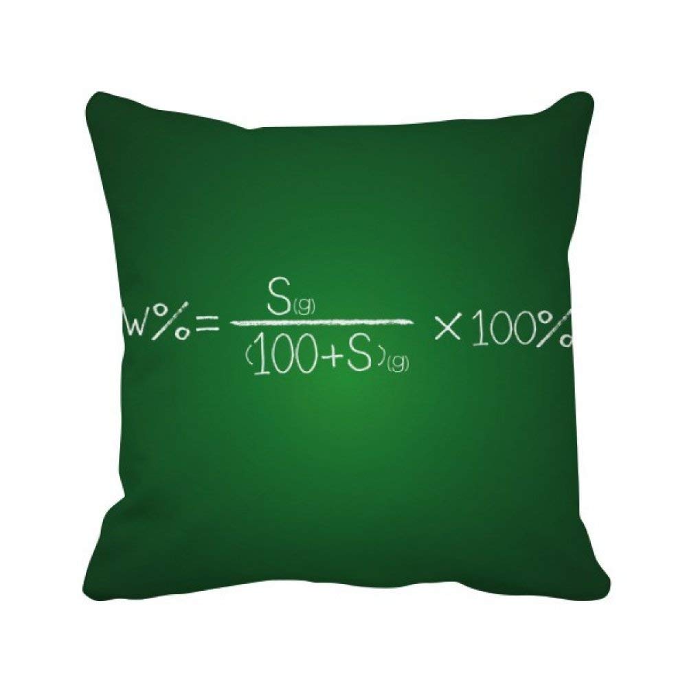 Housse de coussin chimie solubilité carrée 45x45 cm pour déco de salon scientifique