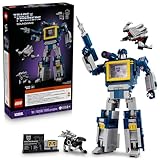 LEGO Icons Transformers: Soundwave - Building Set W/Sound Effects for Adults, 18+ - Model Kit W/Ravage & Laserbeak Figures - DIY Home Decor - Collectible Gift Idea for Sci-FI & Movie Fans - 10358